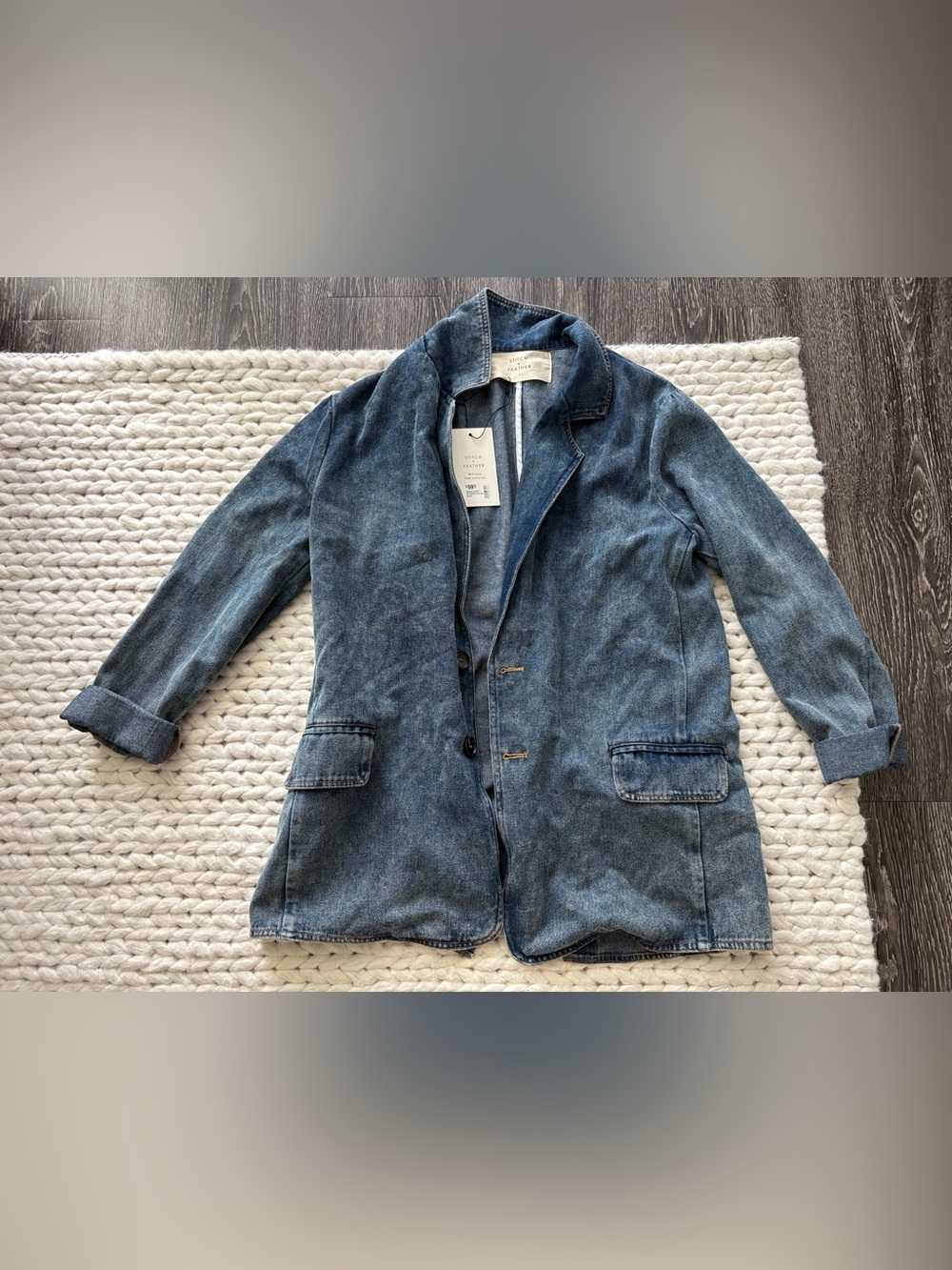 Denim Blazer Jacket - Blue
Small
NWT - Picture 2 of 3